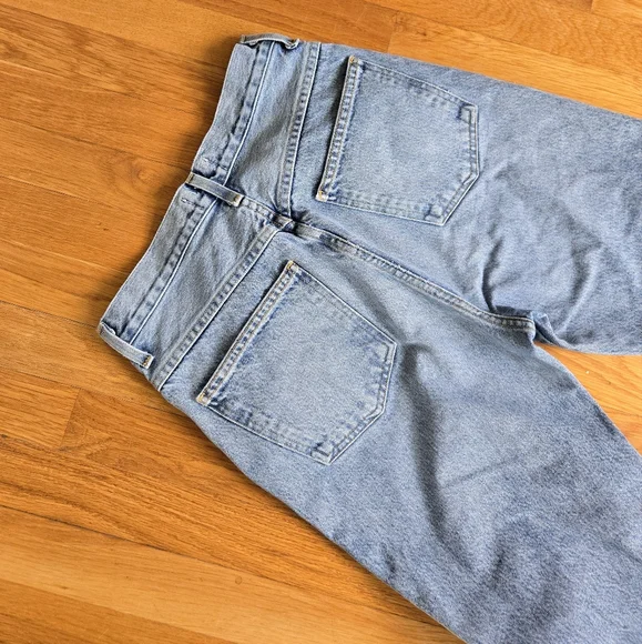 Agolde Sky Blue Denim Pants - Picture 3 of 12